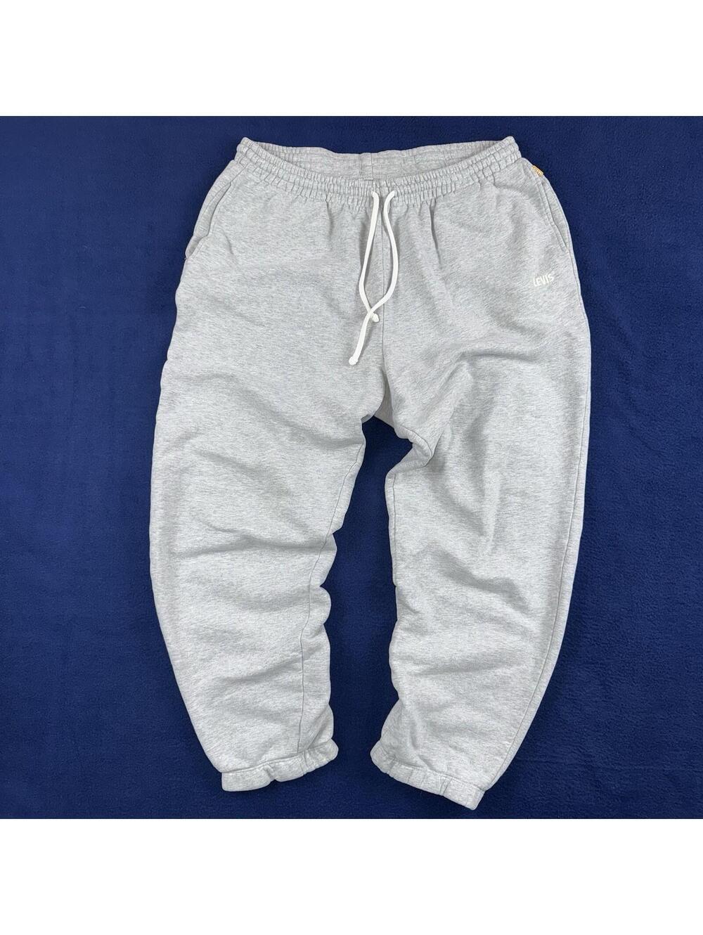 Levi's Gold Tab Sweatpants Mens M Fleece Gray Jogger Relax Athletic Pants Travel